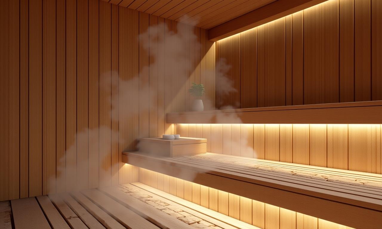 Moderne Sauna und Dampfbad Anlage