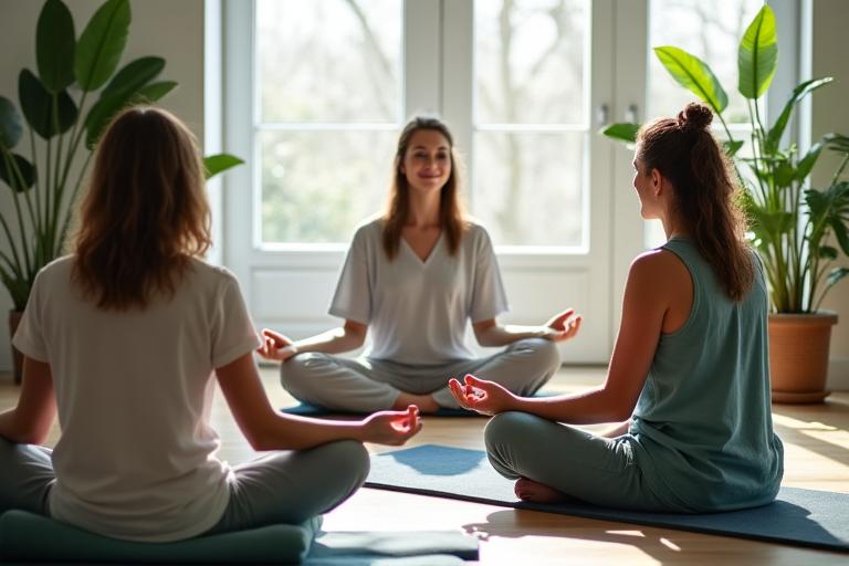 Eine ruhige Wellness-Coaching-Sitzung